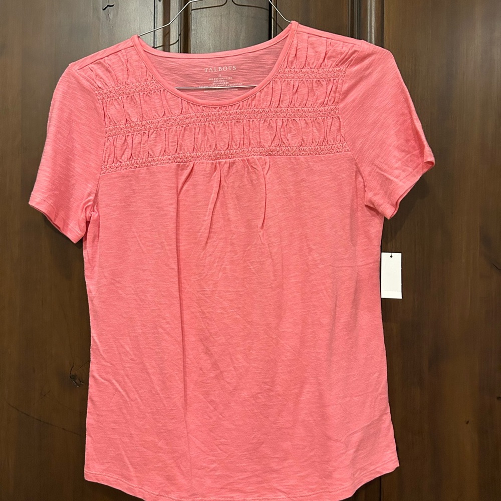 Talbots Coral Short Sleeve Tee